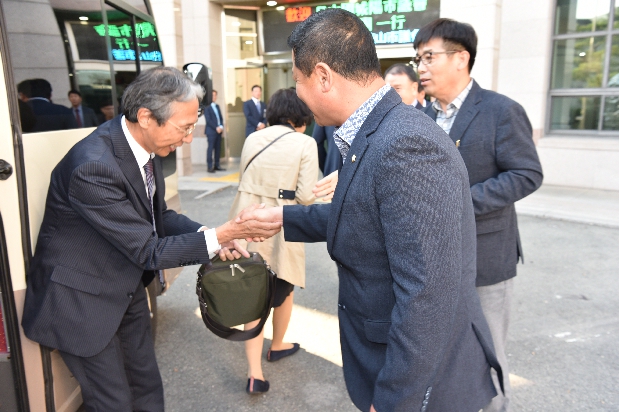 일본 조요시의회, 자매도시 경산시의회 방문