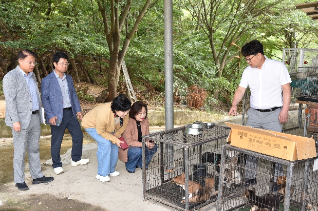 257회 임시회 산업건설위원회 현장확인 - 경산시 유기동물 보호소